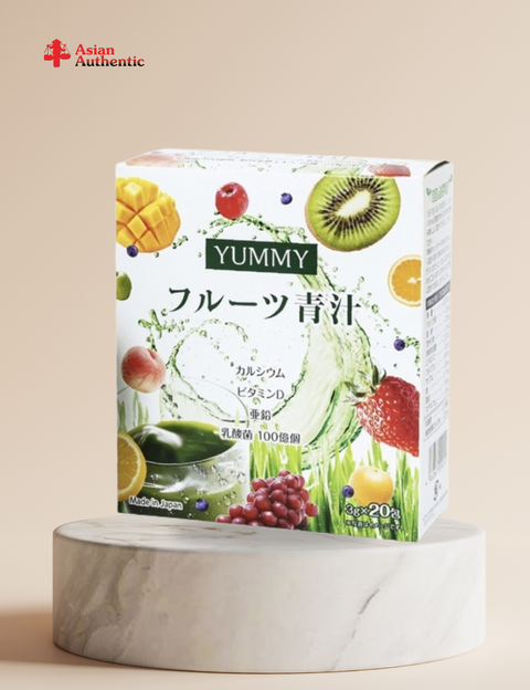 Combo of 2 boxes of Japanese Shinnippai Yummy Fruit Barley Germ Powder (Box of 20 packs x 3g)