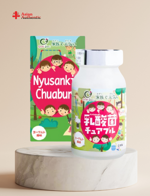 Genki Fami Nyusankin Chuaburu probiotic lozenges 30 tablets