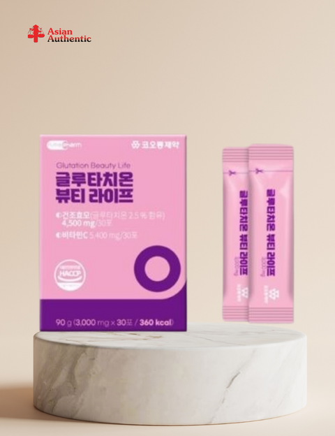 Glutathione Beauty Life Anti-Aging Skin Whitening Powder Korea NutraPharm