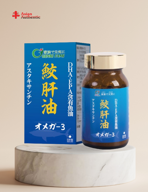 Genki Fami Omega 3 shark liver oil 90 capsules