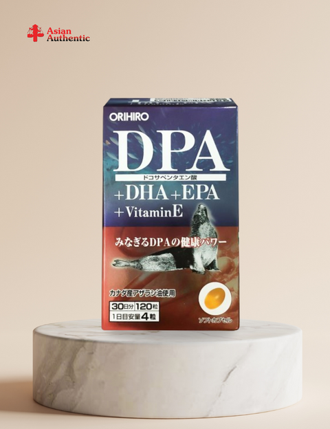 Orihiro Brain supplements DPA+DHA+EPA+Vitamin E 120 tablets