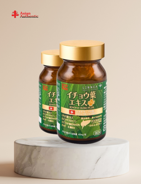 Ribeto Combo of 2 boxes of Ribeto Shoji Ichoha Ekisu Plus brain supplements 90 pills
