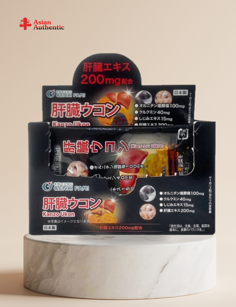 Genki Fami Kanzou Ukon liver tonic pills - Liver protection solution from Japan 30 pills