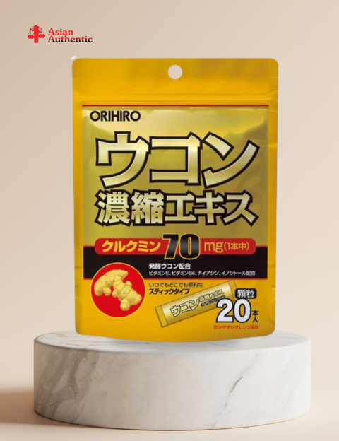 Orihiro hangover turmeric powder (Box of 20 packs x 1.5g)