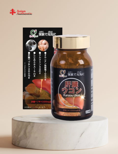 Genki Fami Kanzou Ukon liver tonic pills - Liver protection solution from Japan 90 tablets
