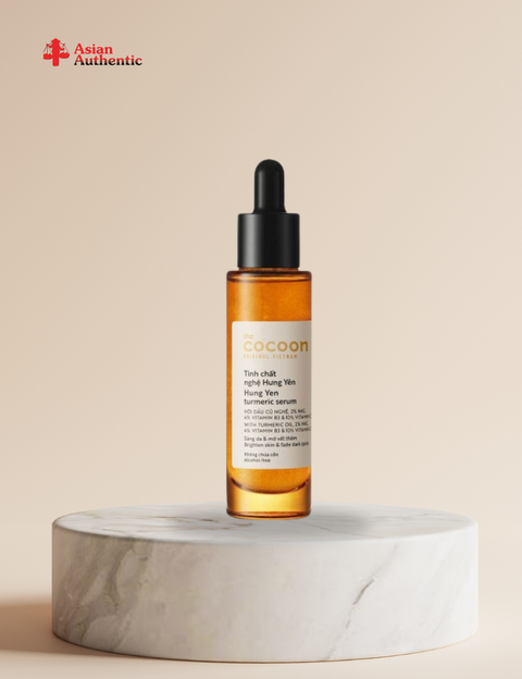 Hung Yen turmeric essence for brightening and fading dark spots Cocoon Tumeric Serum C10% and 22% 30ml