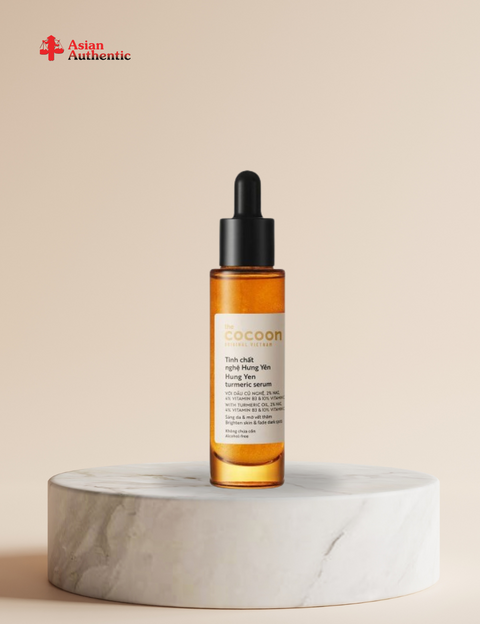Hung Yen turmeric essence for brightening and fading dark spots Cocoon Tumeric Serum C10% and 22% 30ml
