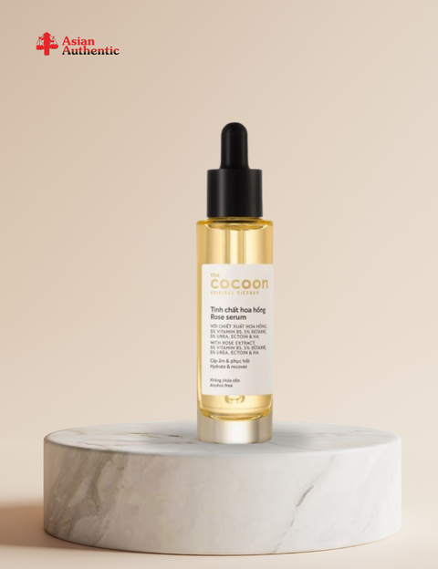 Cocoon Rose Serum, moisturizing and restoring skin essence with rose extract 30ml
