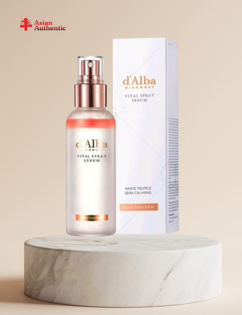 D'Alba White Truffle Vital Spray Serum Anti-Aging Skin Brightening Spray 100ml (Pink)