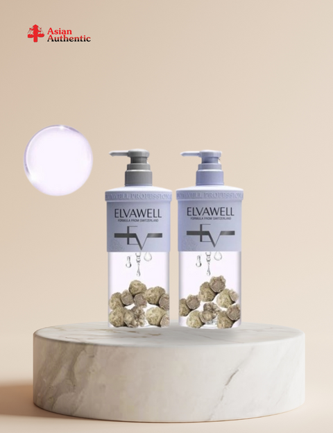 (1000ml) Elvawell super smooth damage repair shampoo