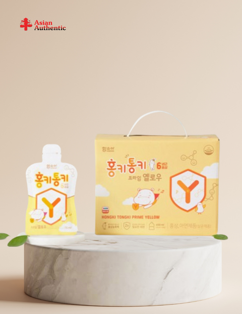 Hongki Tongki Prime Yellow Korean red ginseng for anorexic children 2 - 4 years old