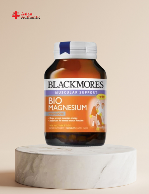 Blackmores Bio Magnesium health supplement supports muscles, bones and joints 100 capsules