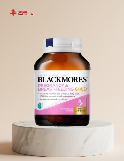 Blackmores Pregnancy & Breast-Feeding Gold health supplement provides vitamins for pregnant women 60 capsules
