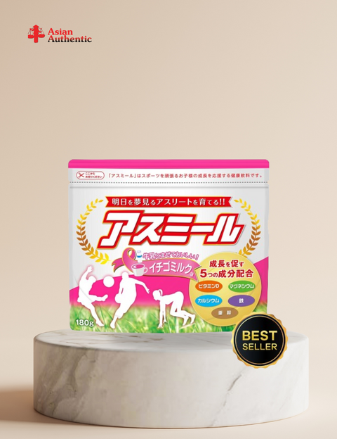 Asumiru Ichiban Boshi height increasing milk for children 180g (Strawberry flavor)
