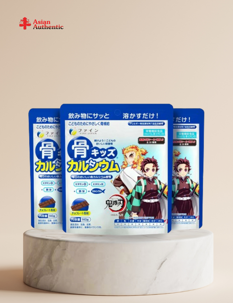 Combo of 3 packs of cod calcium powder for babies Fine Japan Japan 140g (Genuine)