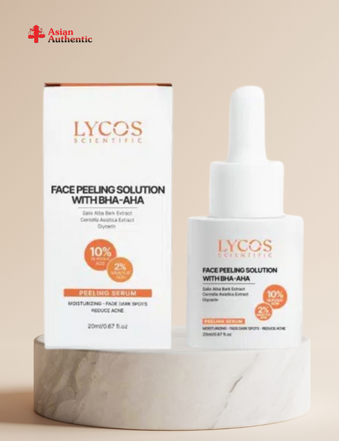 LYCOS peeling essence – 10%AHA and 2%BHA – Peel without peeling, without swelling, without redness and pain