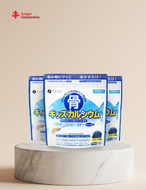 Combo of 3 packs of cod calcium powder for babies Fine Japan Japan 140g (Genuine)