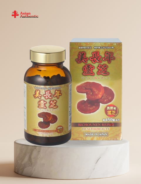 Bichounen Reishi red lingzhi mushroom 450 tablets