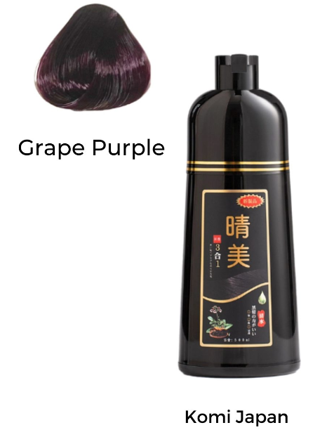 Komi Japan Hair Color Shampoo Covering Gray Hair Bottle 500ml