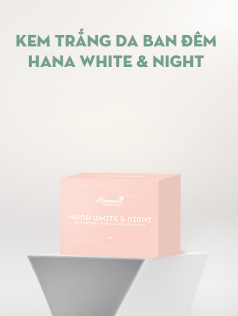 HANA WHITE & NIGHT MINI NIGHT SKIN WHITENING CREAM