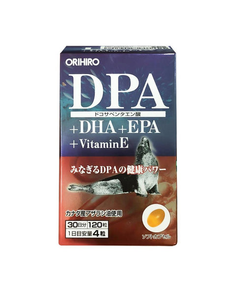 Orihiro DPA + DHA + EPA + Vitamin E Orihiro Brain Tonic 120 tablets