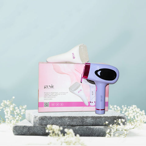 Genie Home Hair Removal Kit: IPL Laser Hair Removal Machine and Ice Roller