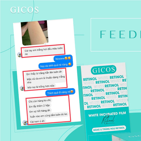 Gicos Retinol Skin Whitening Products (set of 3 items)